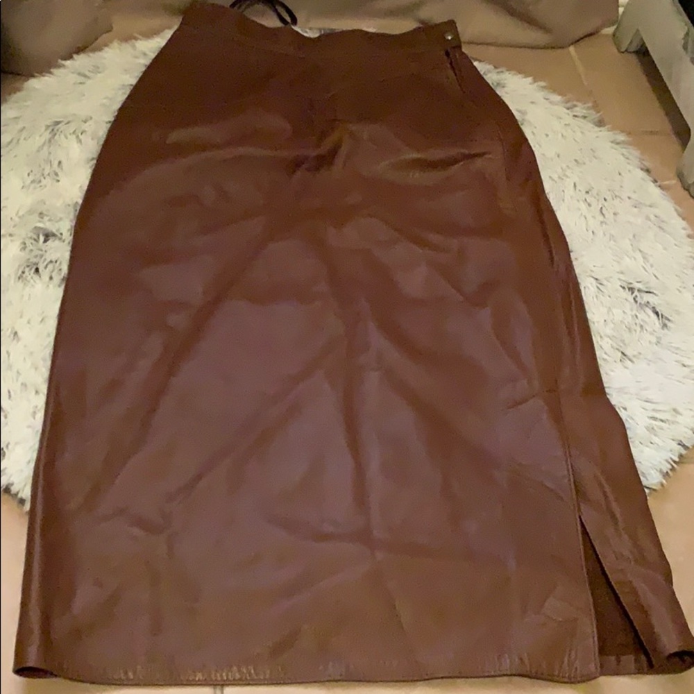 Vintage Ann Taylor leather skirt size 6